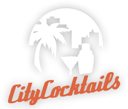 Logo mit Palme und Cocktailglas